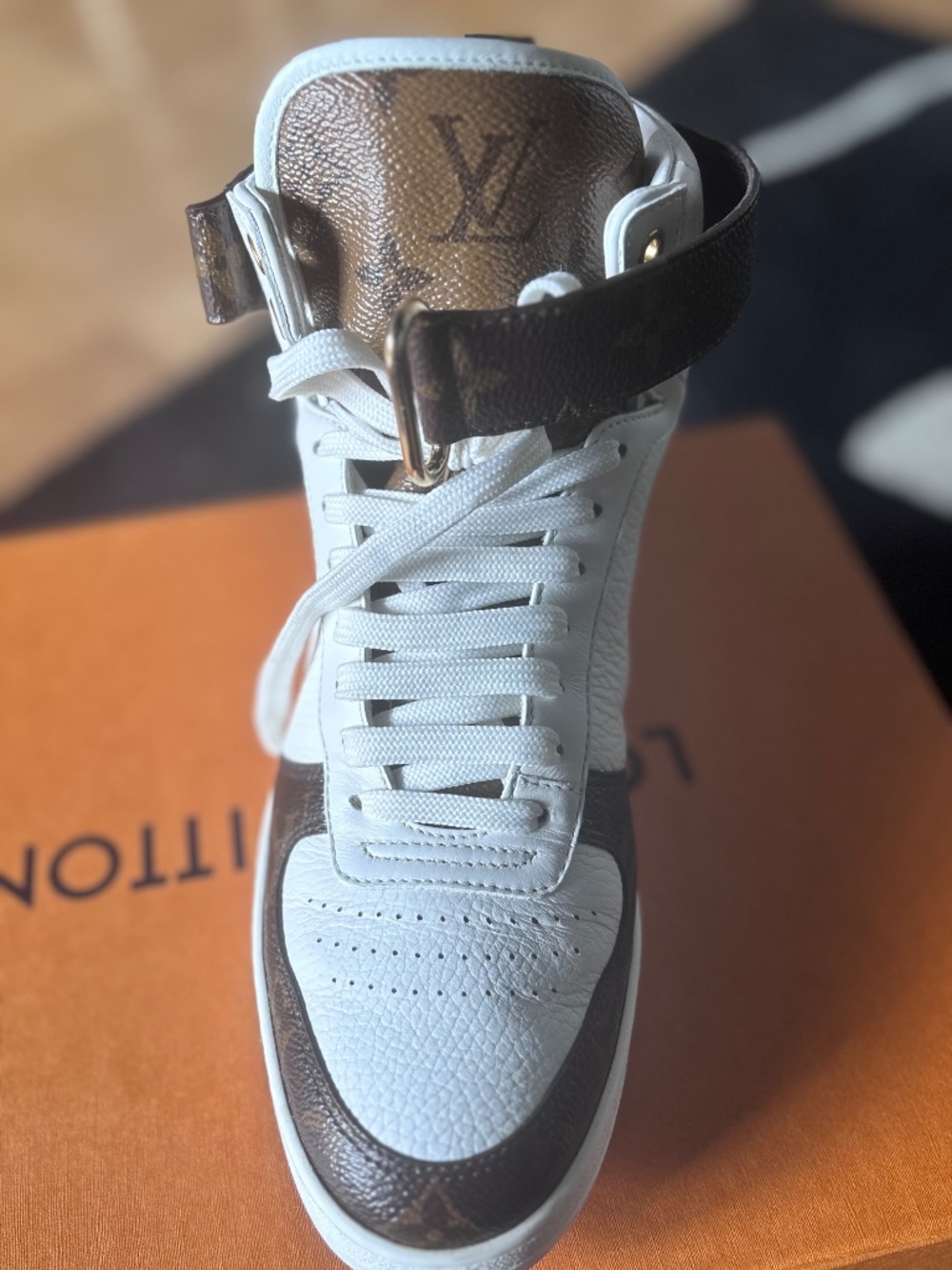 Authentic Women’s Louis Vuitton High Top Sneakers - Picture 4 of 10
